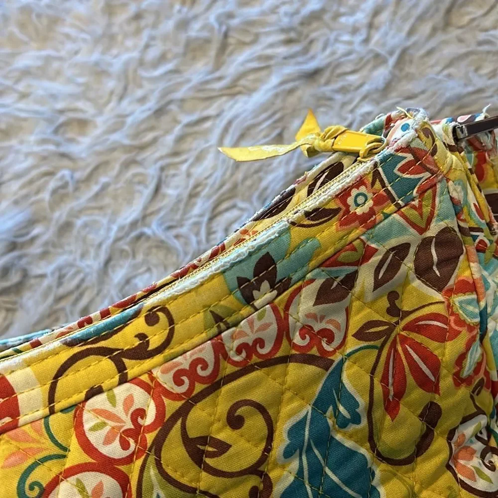 Vera‎ Bradley Clare Provençal yellow, blue, red and brown shoulder bag